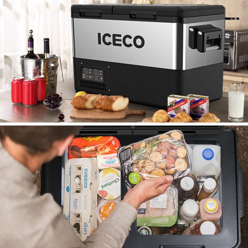 ICECO TCD55 12/24Volt 55 Litre Çift Bölmeli Outdoor Kompresörlü Oto Buzdolabı/Dondurucu ICECO TCD55 12/24Volt 55 Litre Çift Bölmeli Outdoor Kompresörlü Oto Buzdolabı/Dondurucu