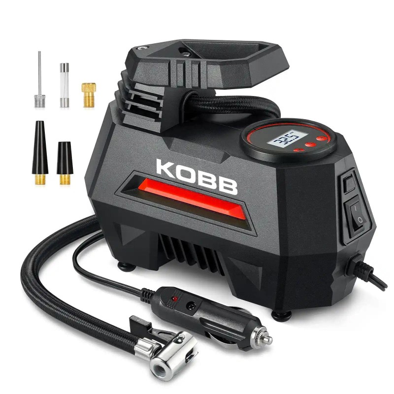 KOBB KB180 12Volt 150 PSI Ayarlanabilir Dijital Basınç Göstergeli Lastik Şişirme Pompası KOBB KB180 12Volt 150 PSI Ayarlanabilir Dijital Basınç Göstergeli Lastik Şişirme Pompası