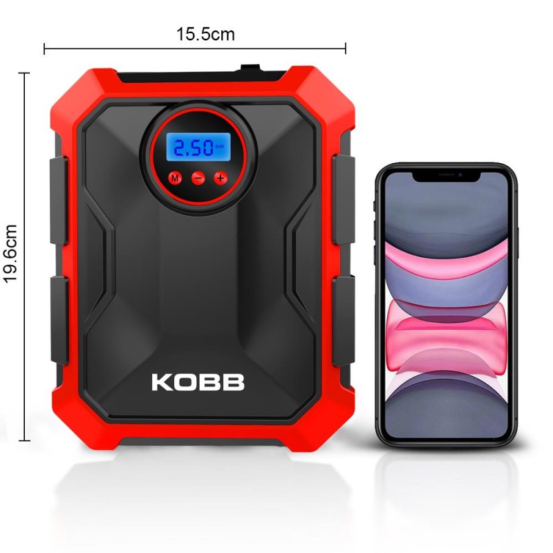 KOBB KB200 12Volt 150 PSI Ayarlanabilir Dijital Basınç Göstergeli Hava Lastik Şişirme Pompası KOBB KB200 12Volt 150 PSI Ayarlanabilir Dijital Basınç Göstergeli Hava Lastik Şişirme Pompası