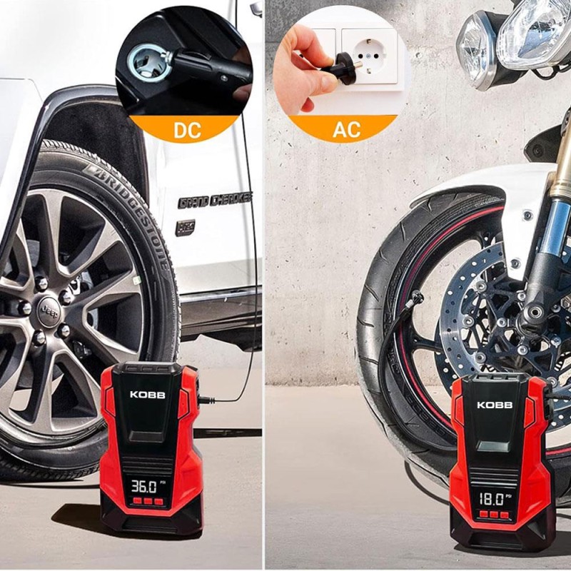 KOBB KB220 12Volt/220Volt 150 PSI Dijital Basınç Göstergeli Lastik Şişirme Pompası KOBB KB220 12Volt/220Volt 150 PSI Dijital Basınç Göstergeli Lastik Şişirme Pompası