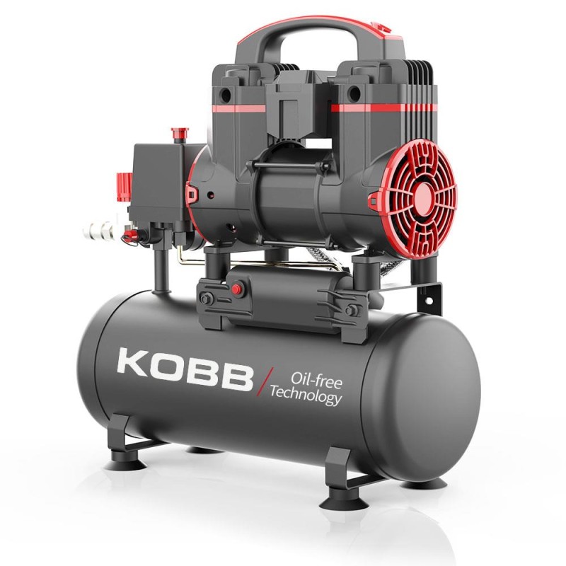 KOBB KBK8S 1.2HP 8Lt 8Bar Yağsız Sessiz Taşınabilir Hava Kompresörü KOBB KBK8S 1.2HP 8Lt 8Bar Yağsız Sessiz Taşınabilir Hava Kompresörü