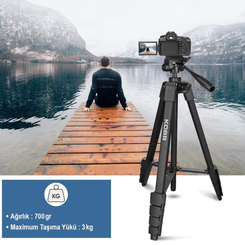 KOBB KBL16T 160CM Su Terazili Profesyonel Alüminyum Lazer Tripod KOBB KBL16T 160CM Su Terazili Profesyonel Alüminyum Lazer Tripod