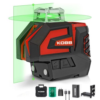KOBB KBL32G Profesyonel Li-ion Yatay 360° ve Dikey Otomatik Hizalamalı Yeşil Nokta Şakül ve Yeşil Çapraz Çizgi Lazer KOBB KBL32G Profesyonel Li-ion Yatay 360° ve Dikey Otomatik Hizalamalı Yeşil Nokta Şakül ve Yeşil Çapraz Çizgi Lazer
