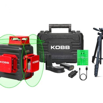 KOBB KBL34GTP 40 Metre Profesyonel Li-ion Şarjlı 3X360⁰ Otomatik Hizalamalı Yeşil Çapraz Çizgi Lazer Distomat+Tripod KOBB KBL34GTP 40 Metre Profesyonel Li-ion Şarjlı 3X360⁰ Otomatik Hizalamalı Yeşil Çapraz Çizgi Lazer Distomat+Tripod