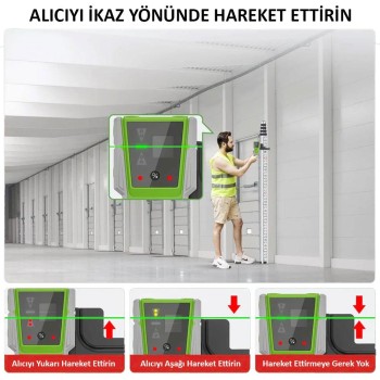 KOBB KBL8RG 60M Lazer Hizalama Dedektörü KOBB KBL8RG 60M Lazer Hizalama Dedektörü