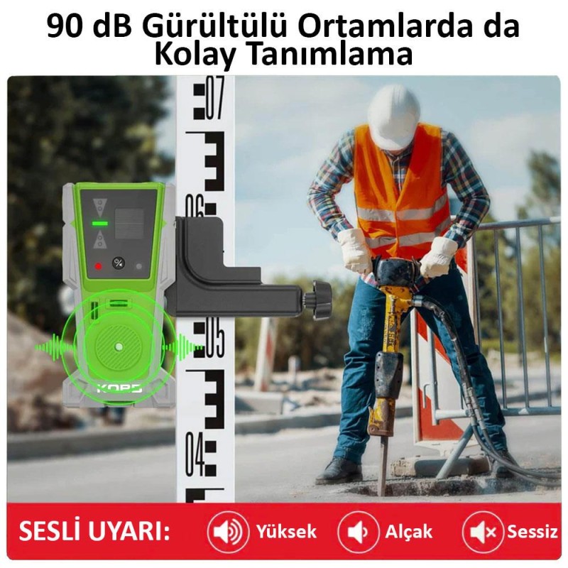 KOBB KBL8RG 60M Lazer Hizalama Dedektörü KOBB KBL8RG 60M Lazer Hizalama Dedektörü