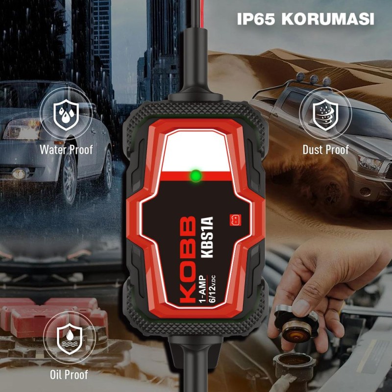 KOBB KBS1A 6V/12V 30Ah Akıllı Akü Şarj ve Akü Bakım / Desülfatör KOBB KBS1A 6V/12V 30Ah Akıllı Akü Şarj ve Akü Bakım / Desülfatör