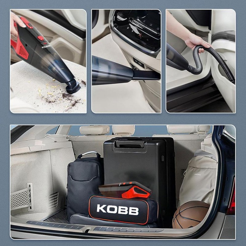 KOBB KBV12 12Volt/120Watt Araç Süpürgesi + 5 Parça Aksesuar Seti + Taşıma Çantası KOBB KBV12 12Volt/120Watt Araç Süpürgesi + 5 Parça Aksesuar Seti + Taşıma Çantası
