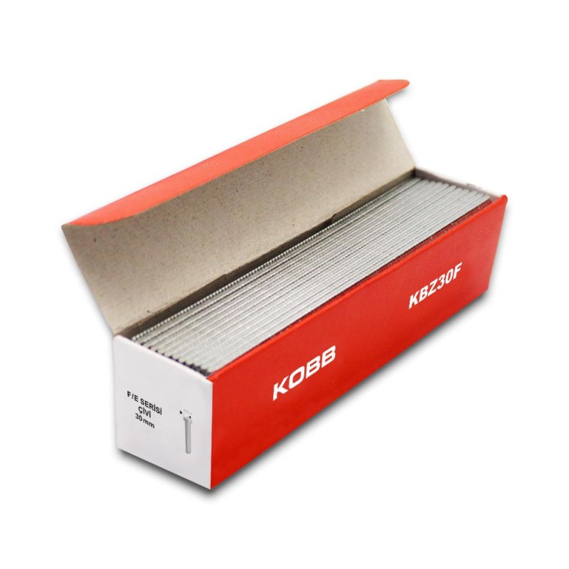 KOBB KBZ30F 30mm 2500 Adet F/E/J/8 Serisi Ağır Hizmet Tipi Kesik Başlı Çivi KOBB KBZ30F 30mm 2500 Adet F/E/J/8 Serisi Ağır Hizmet Tipi Kesik Başlı Çivi