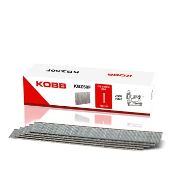 KOBB KBZ50F 50mm 2500 Adet F/E/J/8 Serisi Ağır Hizmet Tipi Kesik Başlı Çivi KOBB KBZ50F 50mm 2500 Adet F/E/J/8 Serisi Ağır Hizmet Tipi Kesik Başlı Çivi
