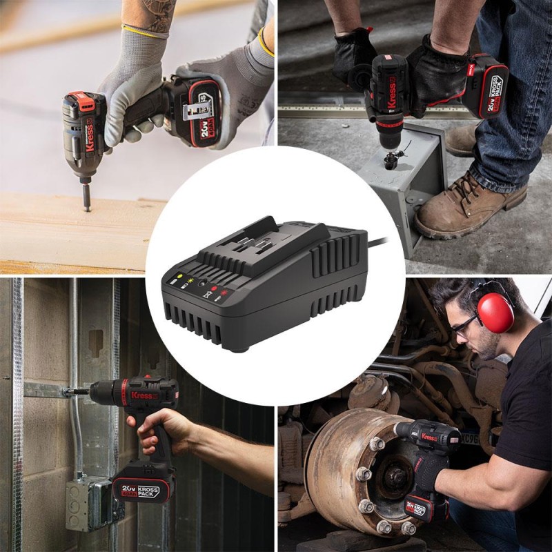 Kress KAC20 20Volt Li-ion KrossPack Akü Şarj Cihazı Kress KAC20 20Volt Li-ion KrossPack Akü Şarj Cihazı