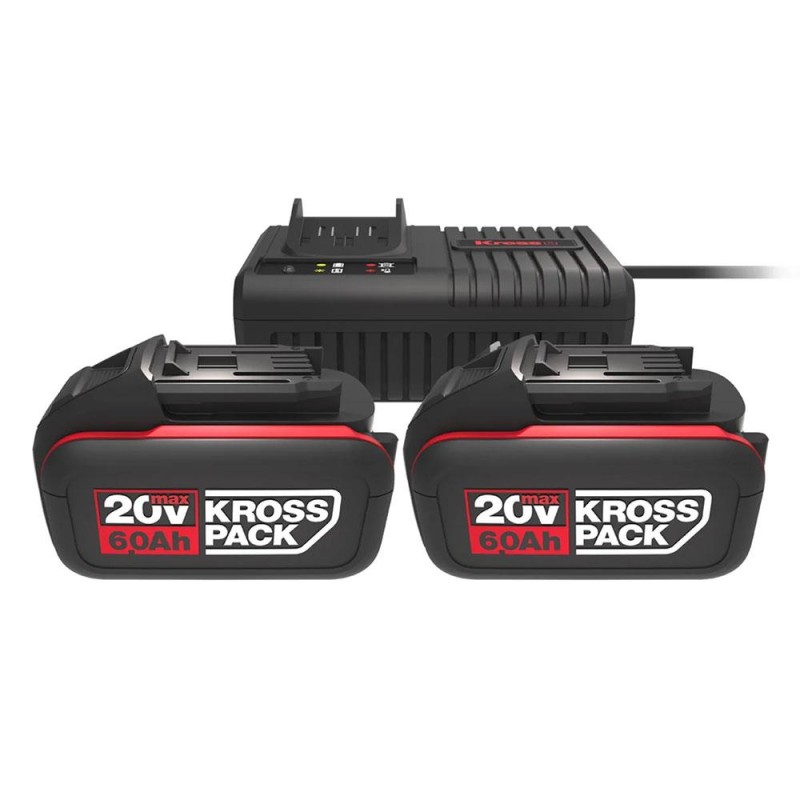 Kress KAD22 20Volt 6.0Ah Kross Pack Li-ion Çift Akü ve Akü Şarj Cihazı Kress KAD22 20Volt 6.0Ah Kross Pack Li-ion Çift Akü ve Akü Şarj Cihazı