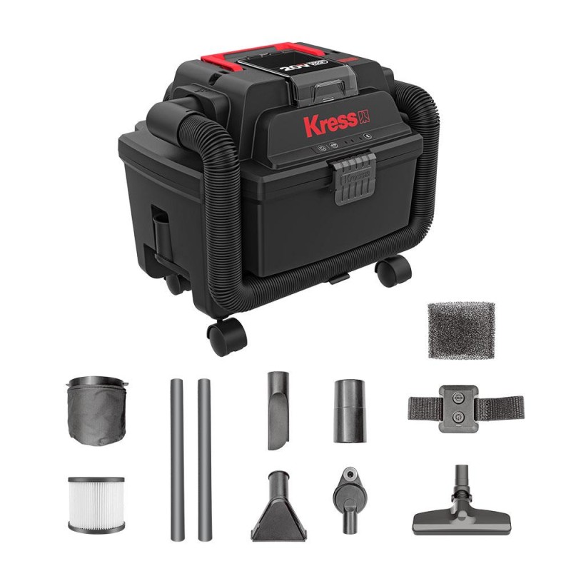 Kress KH035.9 20Volt 250W/17Kpa Flexi Esnek Hortumlu Şarjlı Islak/Kuru Süpürge & Üfleme (Akü Dahil Değildir) Kress KH035.9 20Volt 250W/17Kpa Flexi Esnek Hortumlu Şarjlı Islak/Kuru Süpürge & Üfleme (Akü Dahil Değildir)