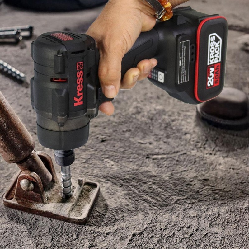Kress KH276.91 20Volt 700/850Nm Kömürsüz Profesyonel Şarjlı Somun Sıkma (Akü Dahil Değildir) Kress KH276.91 20Volt 700/850Nm Kömürsüz Profesyonel Şarjlı Somun Sıkma (Akü Dahil Değildir)