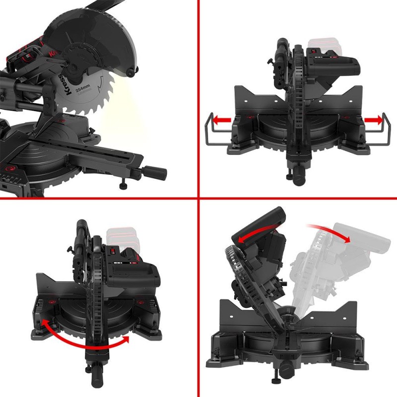 Kress KH483.9 40Volt 1400W 254MM Kömürsüz Kızaklı Bluetooth Bağlantılı Profesyonel Gönye Kesme (Akü Dahil Değildir) Kress KH483.9 40Volt 1400W 254MM Kömürsüz Kızaklı Bluetooth Bağlantılı Profesyonel Gönye Kesme (Akü Dahil Değildir)