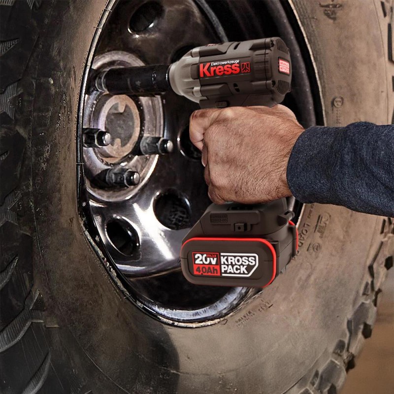 Kress KUB30.2 20Volt/4.0Ah. Li-ion Çift Akülü 300Nm Kömürsüz Profesyonel Şarjlı Somun Sıkma Kress KUB30.2 20Volt/4.0Ah. Li-ion Çift Akülü 300Nm Kömürsüz Profesyonel Şarjlı Somun Sıkma