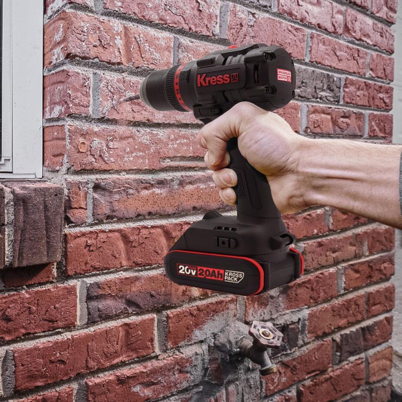 Kress KUC30.1 20Volt/2.0Ah Li-ion 60Nm Çift Akülü Kömürsüz Profesyonel Şarjlı Darbeli Matkap Kress KUC30.1 20Volt/2.0Ah Li-ion 60Nm Çift Akülü Kömürsüz Profesyonel Şarjlı Darbeli Matkap