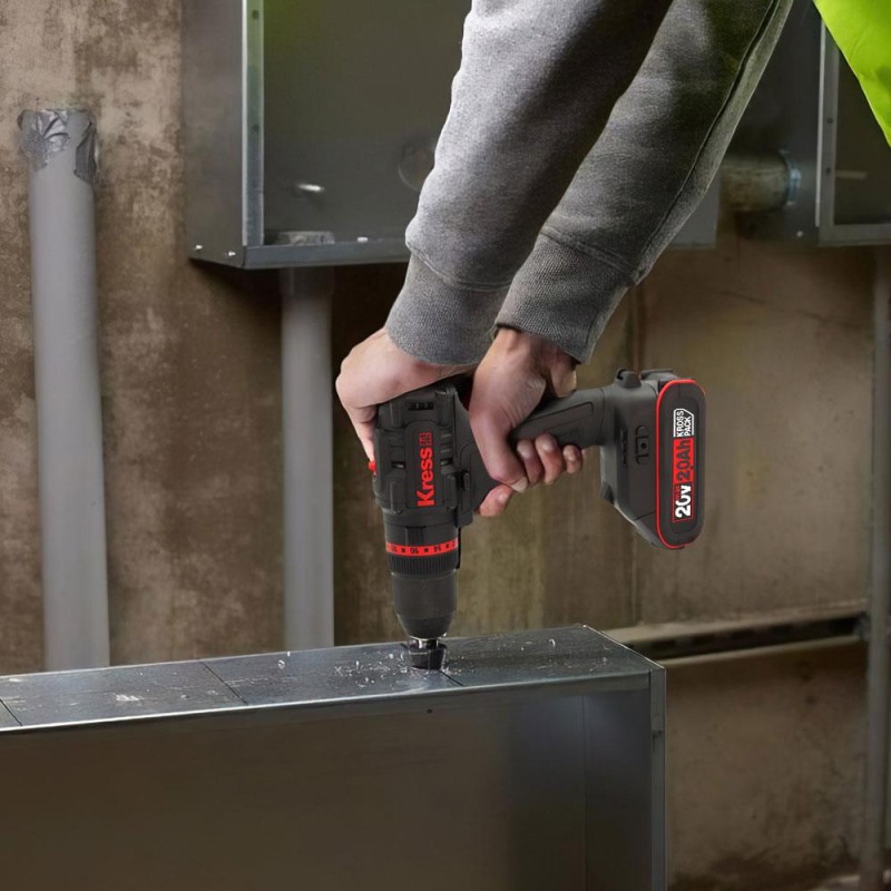 Kress KUC30.1 20Volt/2.0Ah Li-ion 60Nm Çift Akülü Kömürsüz Profesyonel Şarjlı Darbeli Matkap Kress KUC30.1 20Volt/2.0Ah Li-ion 60Nm Çift Akülü Kömürsüz Profesyonel Şarjlı Darbeli Matkap