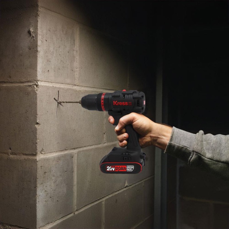 Kress KUC30.1 20Volt/2.0Ah Li-ion 60Nm Çift Akülü Kömürsüz Profesyonel Şarjlı Darbeli Matkap Kress KUC30.1 20Volt/2.0Ah Li-ion 60Nm Çift Akülü Kömürsüz Profesyonel Şarjlı Darbeli Matkap