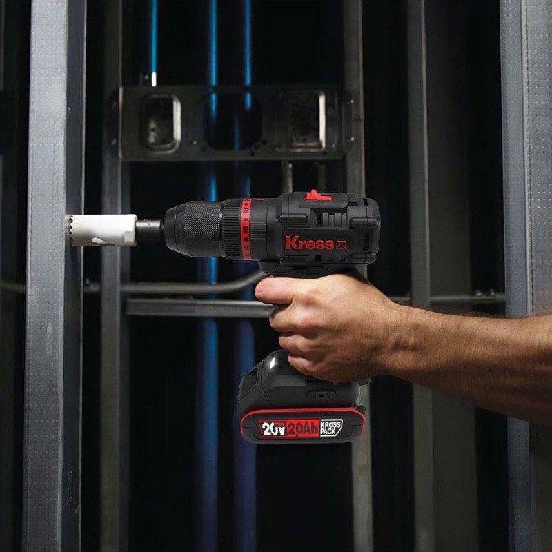 Kress KUC30.1 20Volt/2.0Ah Li-ion 60Nm Çift Akülü Kömürsüz Profesyonel Şarjlı Darbeli Matkap Kress KUC30.1 20Volt/2.0Ah Li-ion 60Nm Çift Akülü Kömürsüz Profesyonel Şarjlı Darbeli Matkap