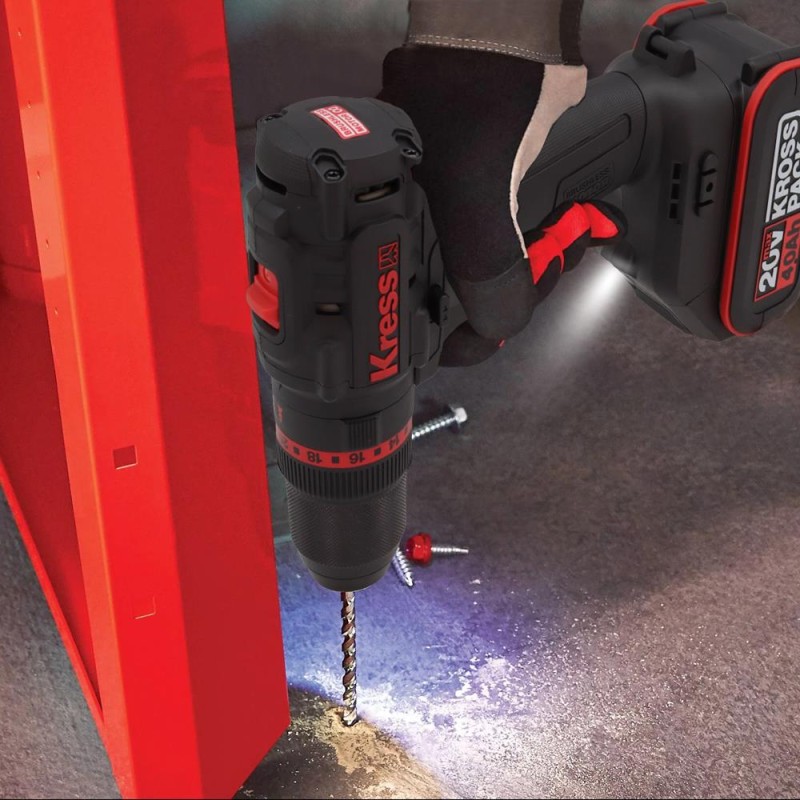 Kress KUC30.91 20Volt Kömürsüz Profesyonel Şarjlı Darbeli Matkap (Akü Dahil Değildir) Kress KUC30.91 20Volt Kömürsüz Profesyonel Şarjlı Darbeli Matkap (Akü Dahil Değildir)