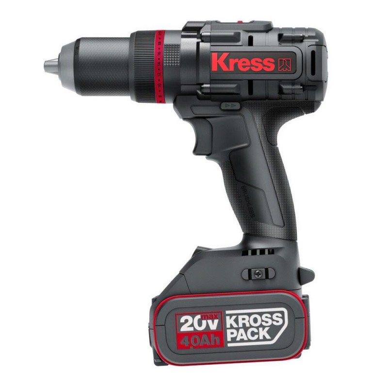 Kress KUC35 20Volt/4.0Ah Li-ion Çift Akülü Kömürsüz Profesyonel Şarjlı Darbeli Matkap Kress KUC35 20Volt/4.0Ah Li-ion Çift Akülü Kömürsüz Profesyonel Şarjlı Darbeli Matkap
