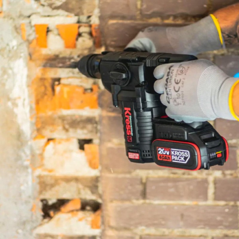 Kress KUC61.2 20Volt 4.0Ah. 2.2J Li-ion Çift Akülü Kömürsüz Profesyonel SDS-Plus Pnömatik Kırıcı/Delici Kress KUC61.2 20Volt 4.0Ah. 2.2J Li-ion Çift Akülü Kömürsüz Profesyonel SDS-Plus Pnömatik Kırıcı/Delici