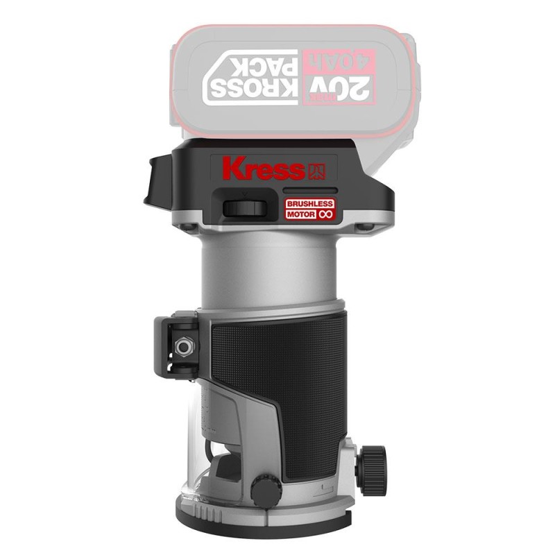 Kress KUD26.91 20Volt Kömürsüz 6/8mm Devir Ayarlı Şarjlı Profesyonel Avuç İçi El Frezesi Formika Tıraşlama (Akü Dahil Değildir) Kress KUD26.91 20Volt Kömürsüz 6/8mm Devir Ayarlı Şarjlı Profesyonel Avuç İçi El Frezesi Formika Tıraşlama (Akü Dahil Değildir)