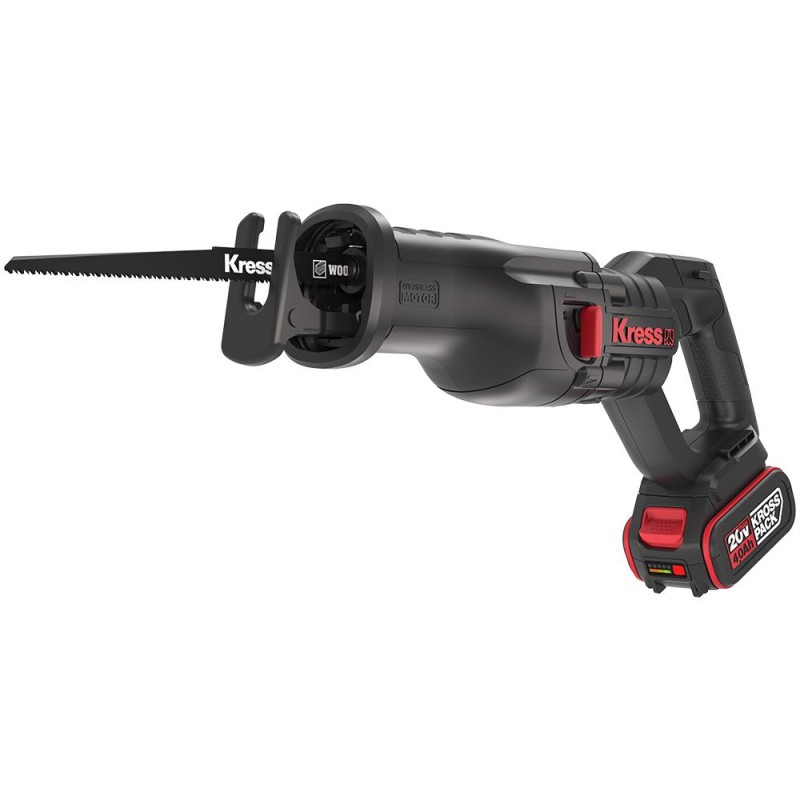 Kress KUE01 20Volt/4.0Ah Li-ion Çift Akülü Kömürsüz Profesyonel Tilki Kuyruğu Testere Kress KUE01 20Volt/4.0Ah Li-ion Çift Akülü Kömürsüz Profesyonel Tilki Kuyruğu Testere