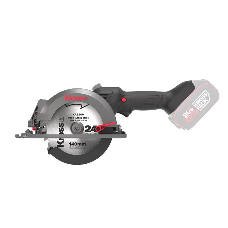 Kress KUE11.9 20Volt Kömürsüz 140MM Profesyonel Çok Amaçlı Daire Testere (Akü Dahil Değildir) Kress KUE11.9 20Volt Kömürsüz 140MM Profesyonel Çok Amaçlı Daire Testere (Akü Dahil Değildir)