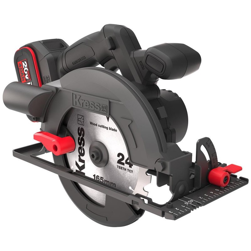 Kress KUE12.1 20Volt 4.0Ah. Li-ion 165MM Çift Akülü Kömürsüz Profesyonel Daire Testere Kress KUE12.1 20Volt 4.0Ah. Li-ion 165MM Çift Akülü Kömürsüz Profesyonel Daire Testere
