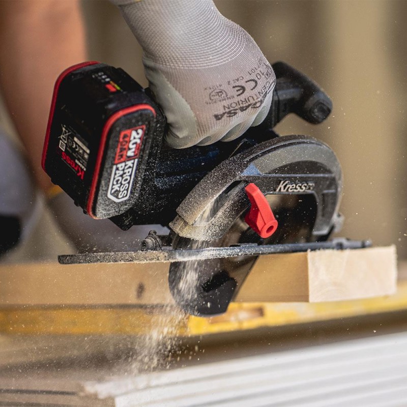 Kress KUE12.1 20Volt 4.0Ah. Li-ion 165MM Çift Akülü Kömürsüz Profesyonel Daire Testere Kress KUE12.1 20Volt 4.0Ah. Li-ion 165MM Çift Akülü Kömürsüz Profesyonel Daire Testere