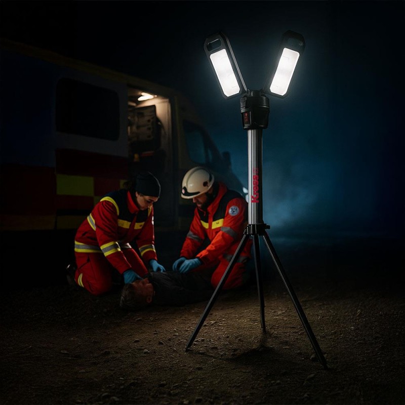 Kress KUF09.9 20Volt 2000/4500 Lümen Profesyonel Kule Tipi Teleskopik Katlanabilir LED Projektör (Akü Dahil Değildir) Kress KUF09.9 20Volt 2000/4500 Lümen Profesyonel Kule Tipi Teleskopik Katlanabilir LED Projektör (Akü Dahil Değildir)