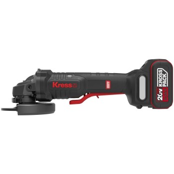 Kress KUH04.1 20Volt 5.0Ah. Li-ion Çift Akülü 125mm Kömürsüz Profesyonel Devir Ayarlı Alttan Tetikli Avuç Taşlama Kress KUH04.1 20Volt 5.0Ah. Li-ion Çift Akülü 125mm Kömürsüz Profesyonel Devir Ayarlı Alttan Tetikli Avuç Taşlama