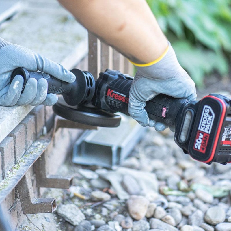 Kress KUH10.2 20Volt 4.0Ah. Li-ion Çift Akülü 125mm Kömürsüz Profesyonel Şarjlı Devir Ayarlı Avuç Taşlama Kress KUH10.2 20Volt 4.0Ah. Li-ion Çift Akülü 125mm Kömürsüz Profesyonel Şarjlı Devir Ayarlı Avuç Taşlama