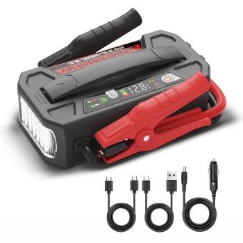 Lokithor J403HD 12V 10.000Amp Li-Polimer Akıllı Akü Takviye + Powerbank + Led Lamba
