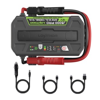 Lokithor J5000PRO 12V 5000Amp LiFePO4 Akıllı Akü Takviye + Powerbank + Led Lamba Lokithor J5000PRO 12V 5000Amp LiFePO4 Akıllı Akü Takviye + Powerbank + Led Lamba