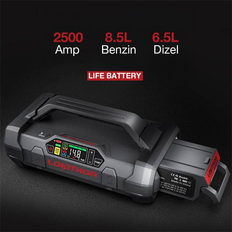 Lokithor LIFE 12.8Volt LiFePo4 2500A Takviye Gücü APARTX ile Uyumlu Yedek Akü Lokithor LIFE 12.8Volt LiFePo4 2500A Takviye Gücü APARTX ile Uyumlu Yedek Akü