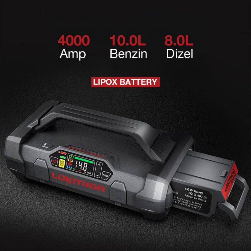 Lokithor LIPOX 14.8Volt Li-Polimer 4000A Takviye Gücü APARTX ile Uyumlu Yedek Akü Lokithor LIPOX 14.8Volt Li-Polimer 4000A Takviye Gücü APARTX ile Uyumlu Yedek Akü