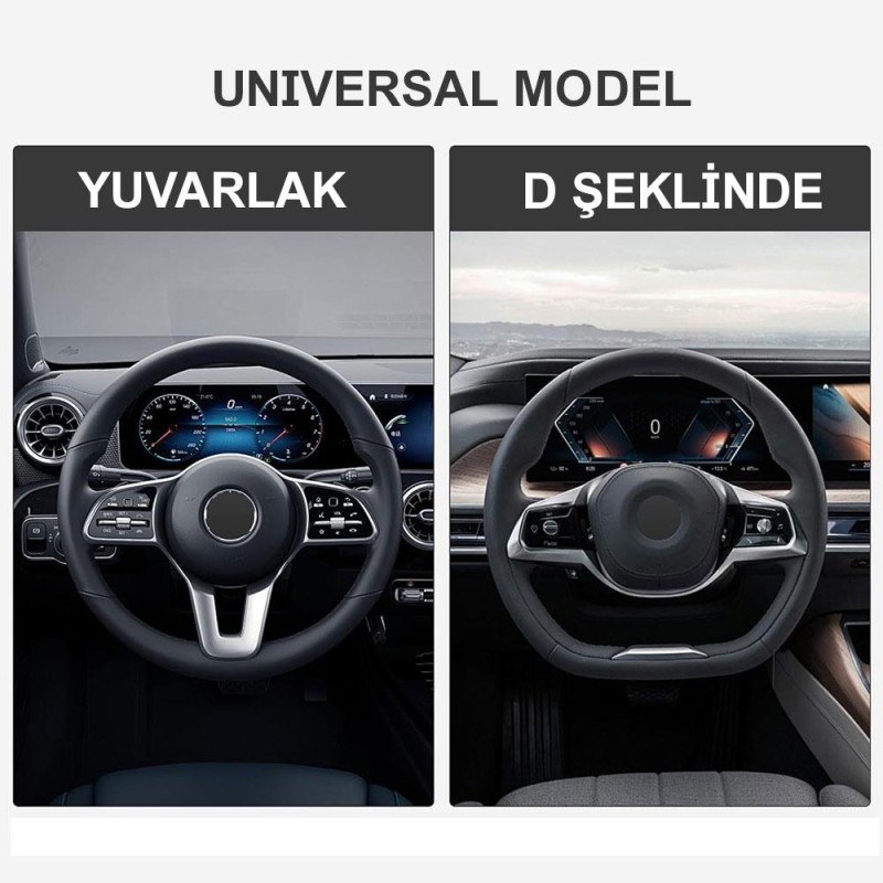 Michelin MC1003N Premium Suni Deri Direksiyon Kılıfı SİYAH Michelin MC1003N Premium Suni Deri Direksiyon Kılıfı SİYAH