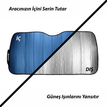 Michelin MC3000 130x70cm Universal Balonlu Premium Ön Cam Güneşliği Michelin MC3000 130x70cm Universal Balonlu Premium Ön Cam Güneşliği