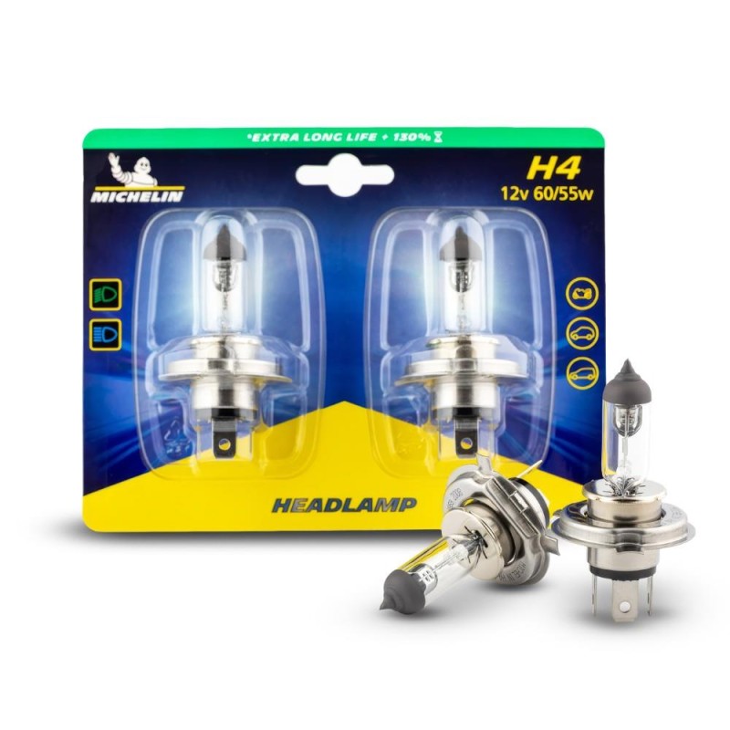 Michelin MC32286 12Volt 60/55Watt 1650 Lümen H4 2’li Halojen Far Seti Michelin MC32286 12Volt 60/55Watt 1650 Lümen H4 2’li Halojen Far Seti