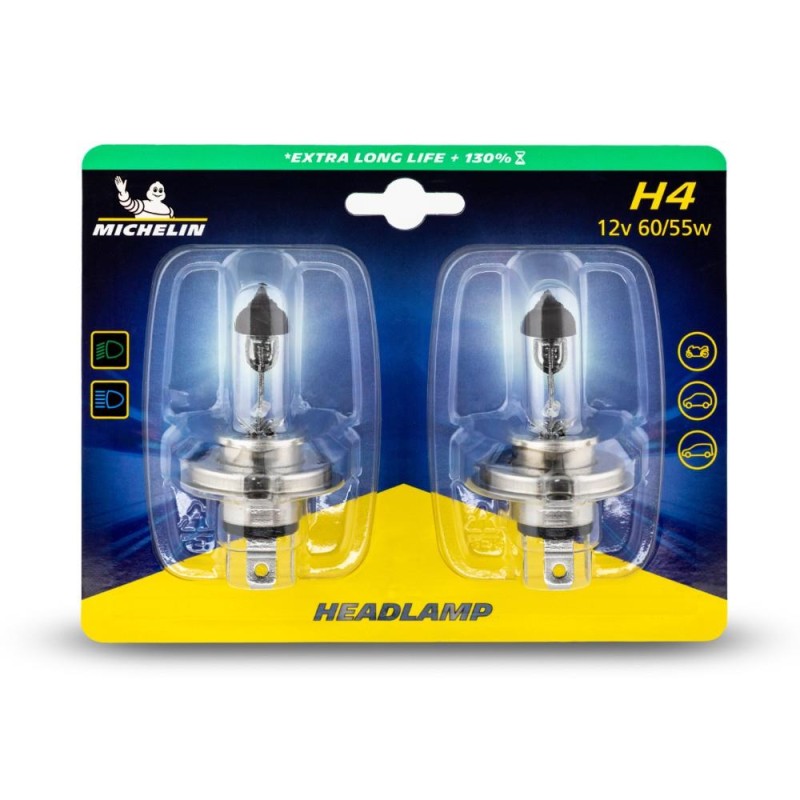 Michelin MC32286 12Volt 60/55Watt 1650 Lümen H4 2’li Halojen Far Seti Michelin MC32286 12Volt 60/55Watt 1650 Lümen H4 2’li Halojen Far Seti