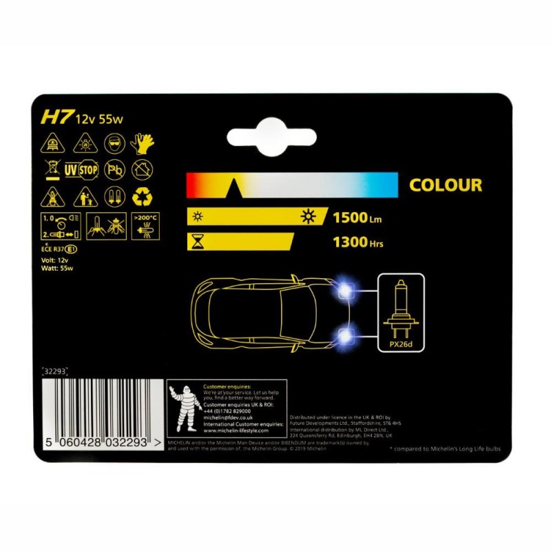 Michelin MC32293 12Volt 55Watt 1500 Lümen H7 2’li Halojen Far Seti