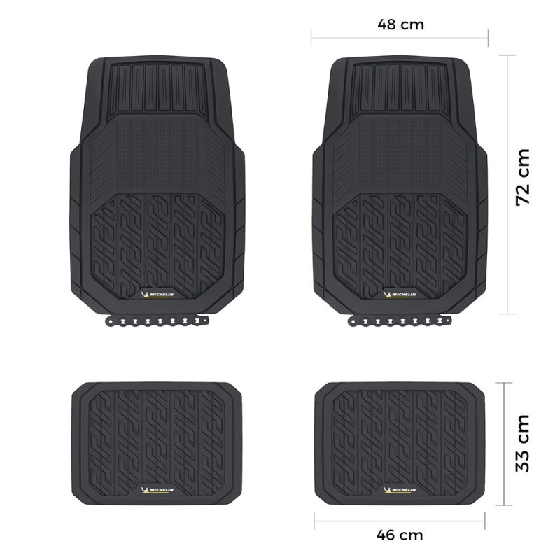 Michelin MC34587 Tüm Araçlara Uyumlu 4 Parça Üniversal 3D Havuzlu Oto Paspas Michelin MC34587 Tüm Araçlara Uyumlu 4 Parça Üniversal 3D Havuzlu Oto Paspas