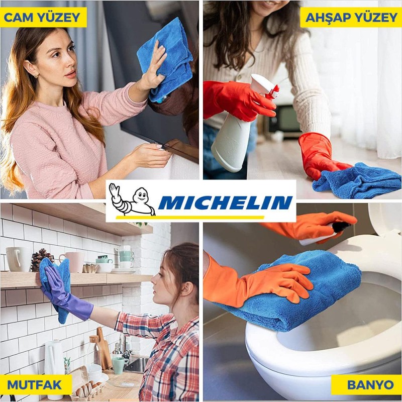 Michelin MC3504 40X30cm Süper Emici Mikrofiber Havlu, 12 Adet Michelin MC3504 40X30cm Süper Emici Mikrofiber Havlu, 12 Adet