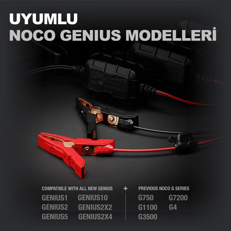 NOCO GC014 Maşalı Akü Bağlantı Kablosu NOCO GC014 Maşalı Akü Bağlantı Kablosu