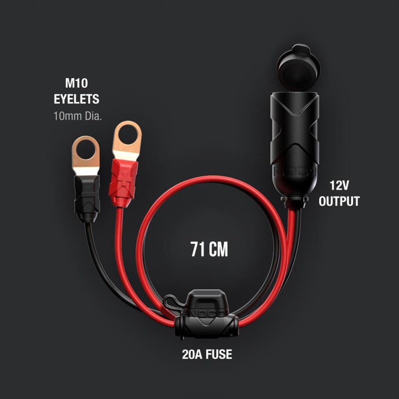 NOCO GC018 Halka Terminalli Akü Bağlantı Çakmaklık Soketi NOCO GC018 Halka Terminalli Akü Bağlantı Çakmaklık Soketi