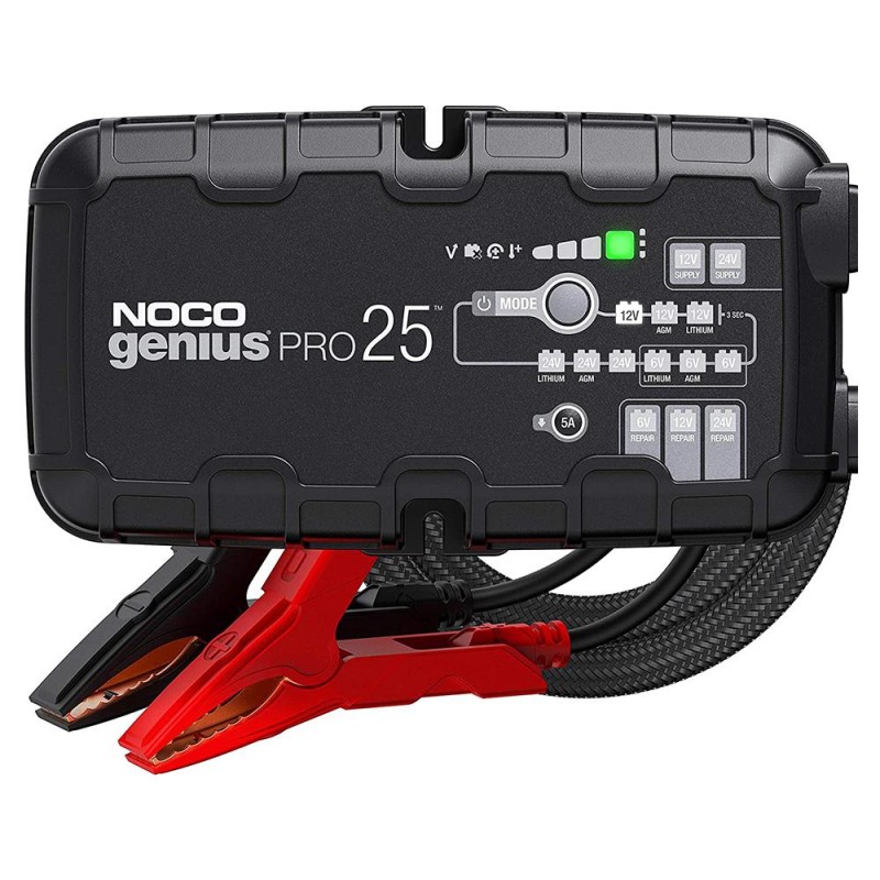 NOCO GENIUSPRO25 6V/12V/24V 1000A Akıllı Akü Şarj ve Akü Bakım/Desülfatör/Power Supply NOCO GENIUSPRO25 6V/12V/24V 1000A Akıllı Akü Şarj ve Akü Bakım/Desülfatör/Power Supply