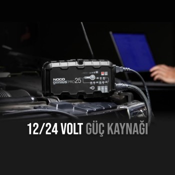 NOCO GENIUSPRO25 6V/12V/24V 1000A Akıllı Akü Şarj ve Akü Bakım/Desülfatör/Power Supply NOCO GENIUSPRO25 6V/12V/24V 1000A Akıllı Akü Şarj ve Akü Bakım/Desülfatör/Power Supply